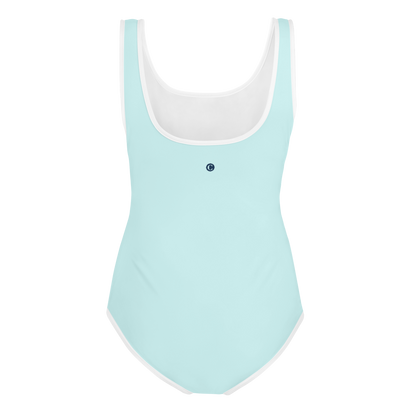 Michigan Upper Peninsula Youth Swimsuit (w/ UP Outline) | Cyan