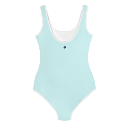 Michigan Upper Peninsula Youth Swimsuit (w/ UP Outline) | Cyan