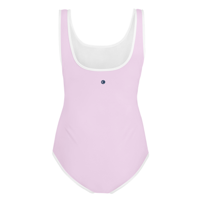 Michigan Upper Peninsula Youth Swimsuit (w/ UP Outline) | Pale Lavender