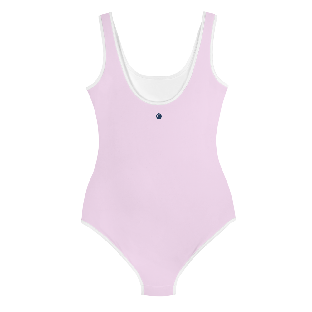 Michigan Upper Peninsula Youth Swimsuit (w/ UP Outline) | Pale Lavender