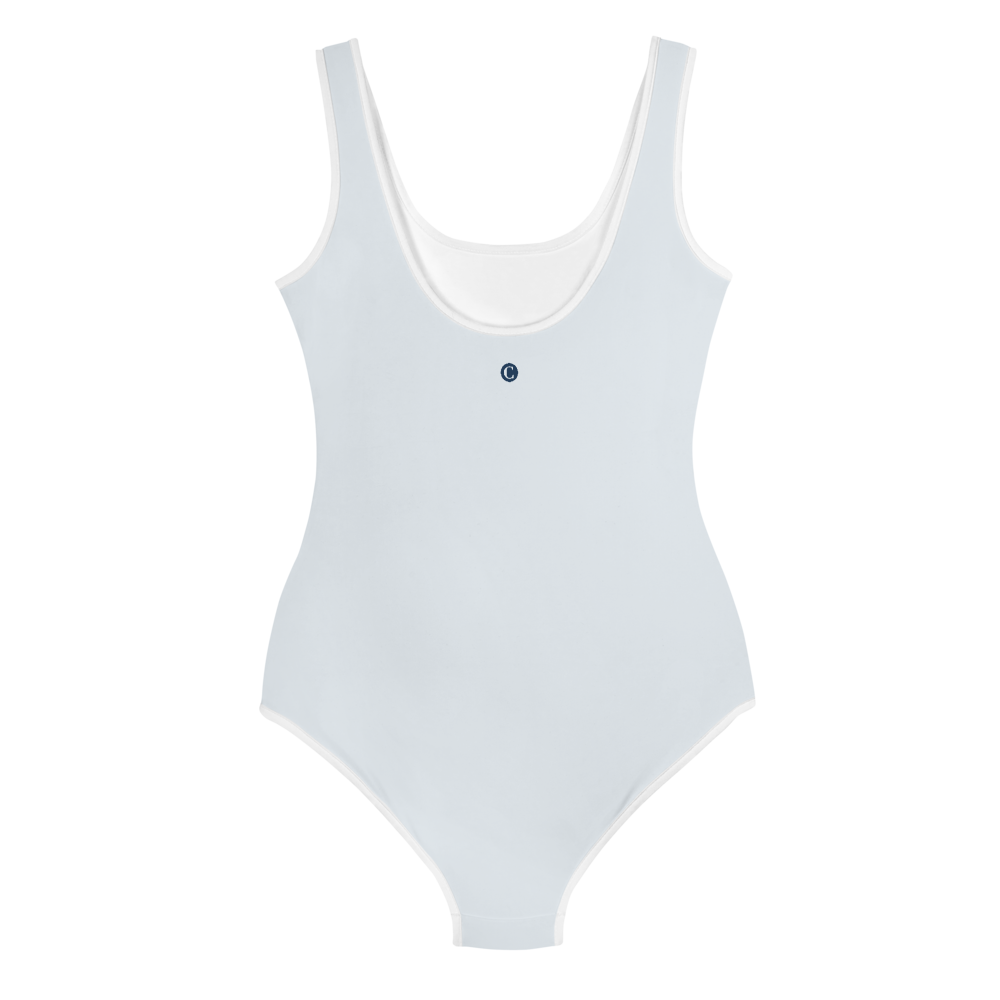 Michigan Upper Peninsula Youth Swimsuit (w/ UP Outline) | Gossy White