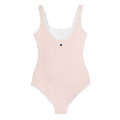 Michigan Upper Peninsula Youth Swimsuit (w/ UP Outline) | Champagne Pink