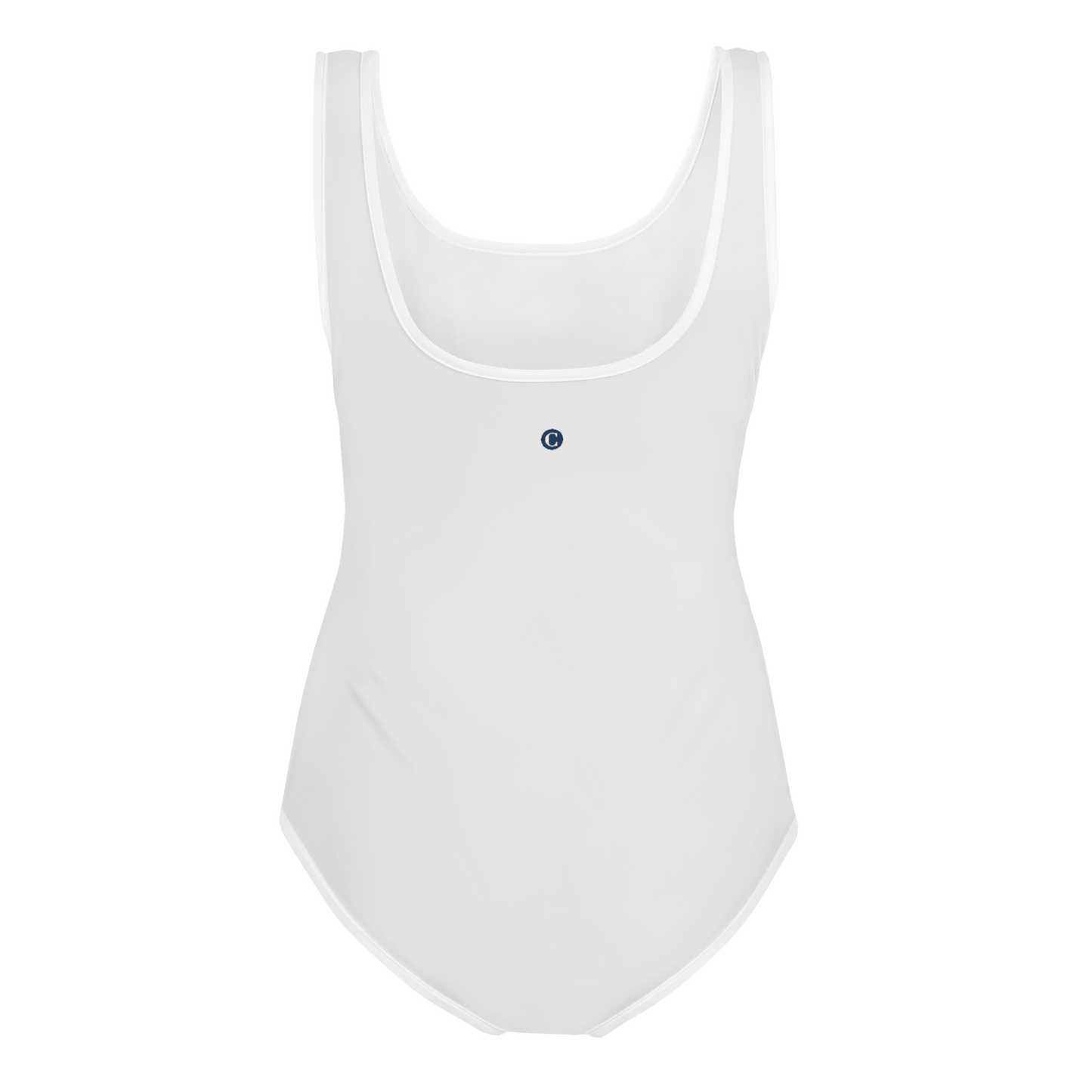 Michigan Upper Peninsula Youth Swimsuit (w/ UP Outline) | Birch Bark White