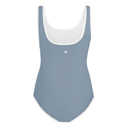 Michigan Upper Peninsula Youth Swimsuit (w/ UP Outline) | B-24 Grey