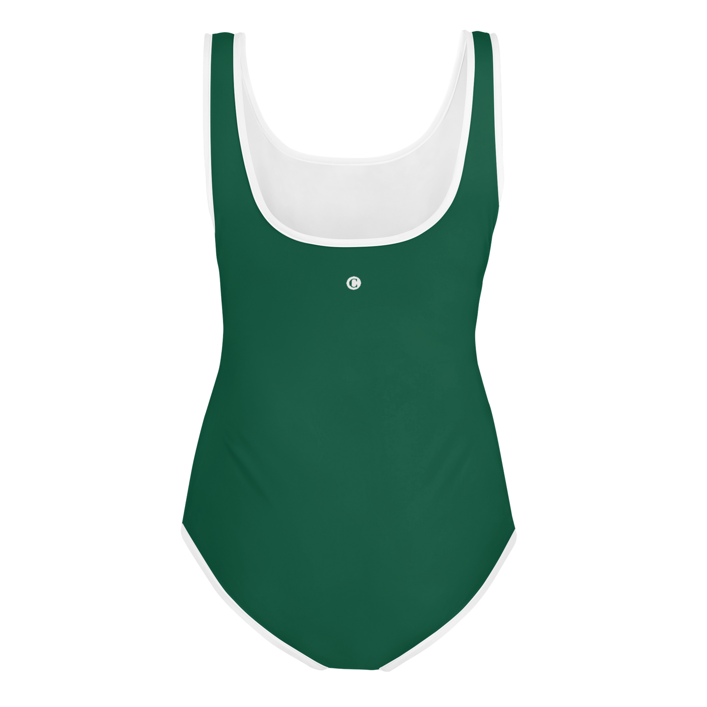 Michigan Upper Peninsula Youth Swimsuit (w/ UP Outline) | Superior Green