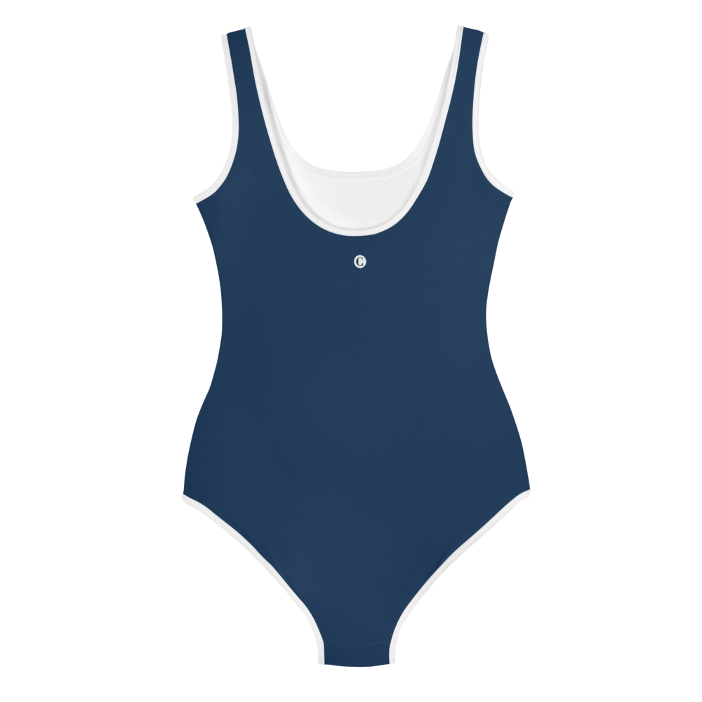 Michigan Upper Peninsula Youth Swimsuit (w/ UP Outline) | Navy