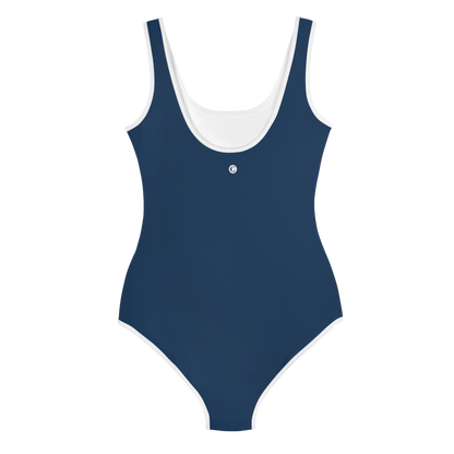 Michigan Upper Peninsula Youth Swimsuit (w/ UP Outline) | Navy