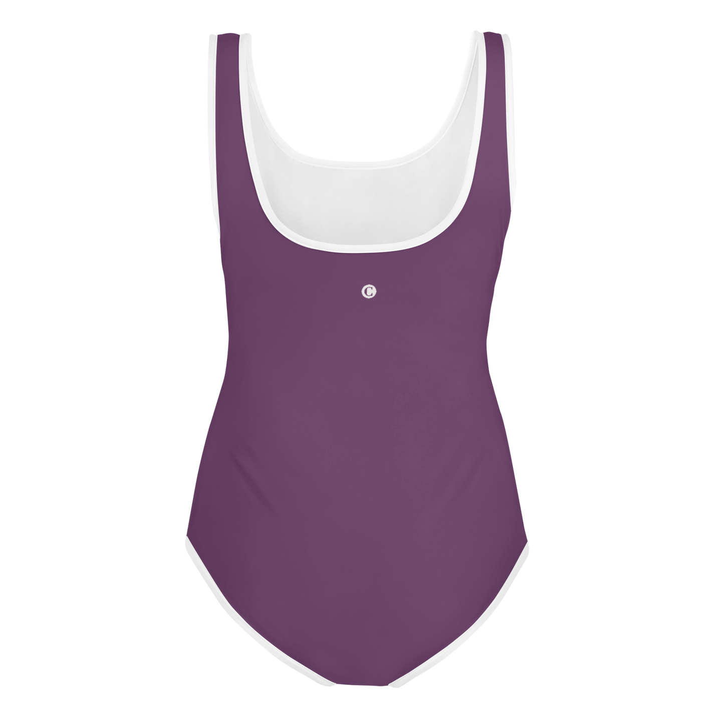 Michigan Upper Peninsula Youth Swimsuit (w/ UP Outline) | Plum