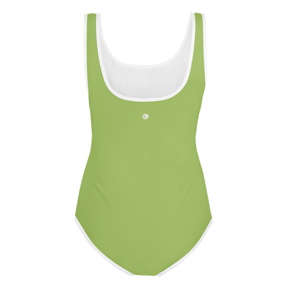 Michigan Upper Peninsula Youth Swimsuit (w/ UP Outline) | Gooseberry Green