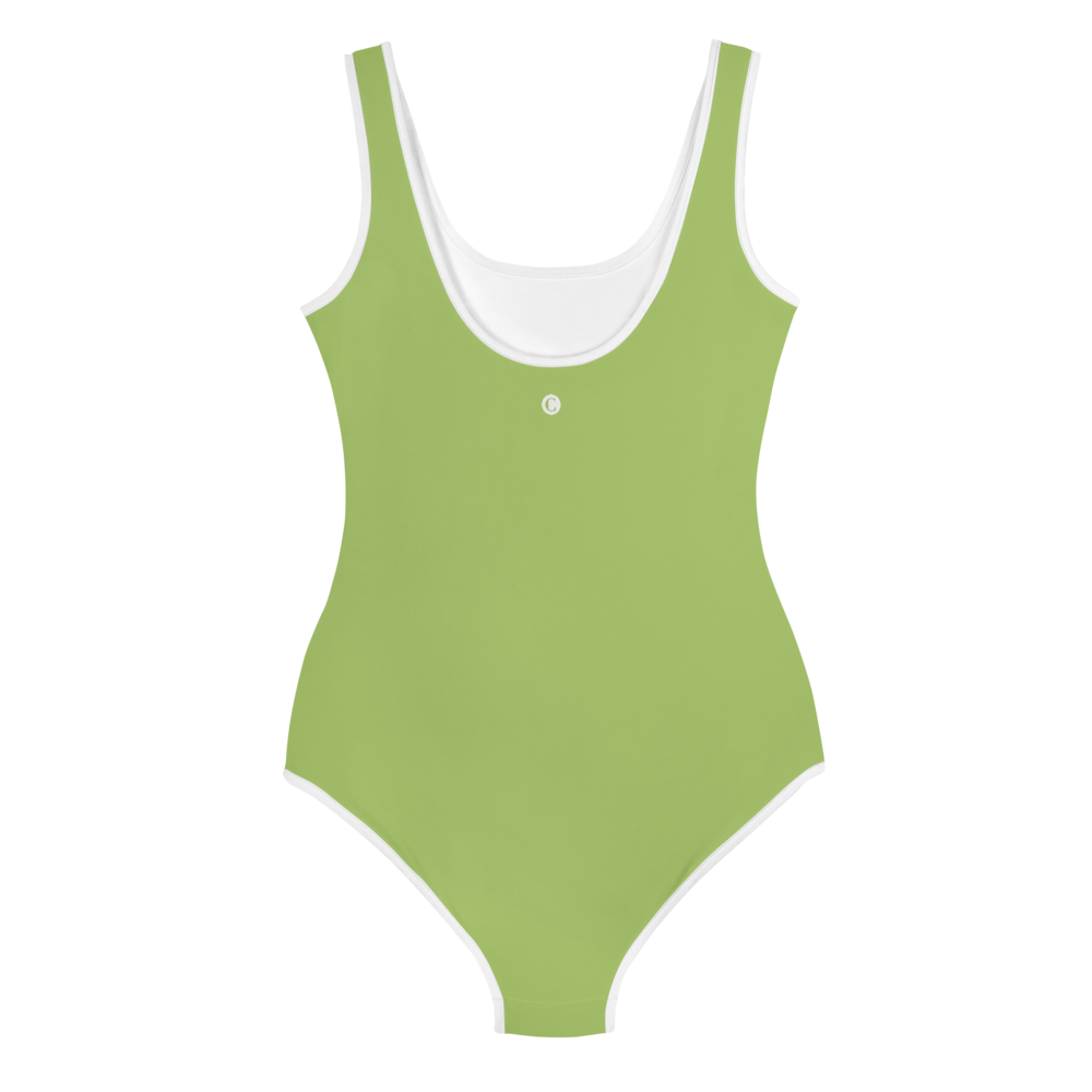 Michigan Upper Peninsula Youth Swimsuit (w/ UP Outline) | Gooseberry Green