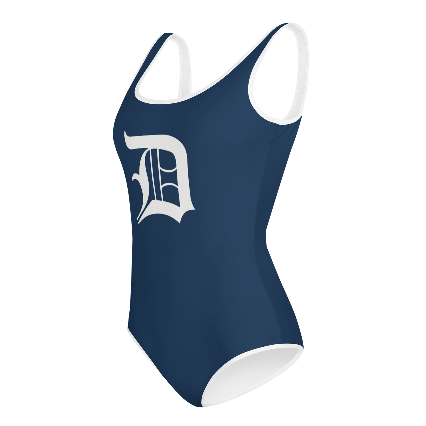 Detroit 'Old English D' Youth Swimsuit | Navy