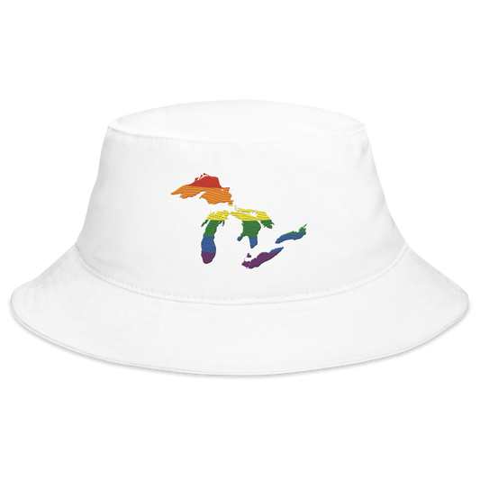 Great Lakes Wide Bucket Hat | Rainbow Pride Edition