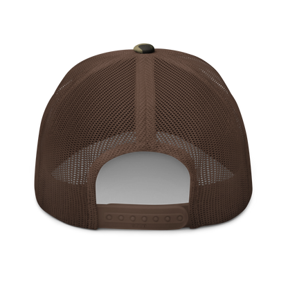 Michigan Upper Peninsula Camo Trucker Hat (w/ UP Outline)