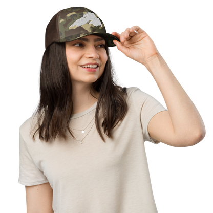 Lake Superior Camo Trucker Hat