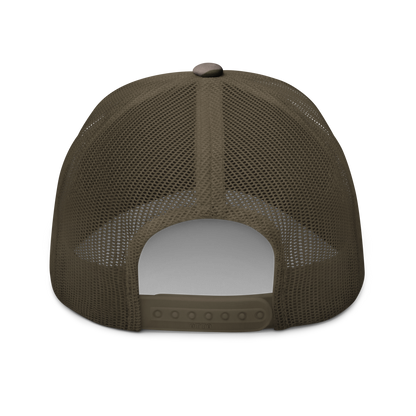 Michigan Upper Peninsula Camo Trucker Hat (w/ UP Outline)