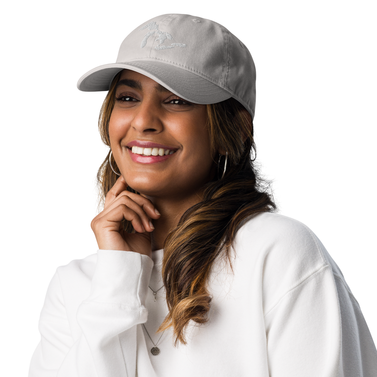 Great Lakes Dad Hat | by Champion® - White