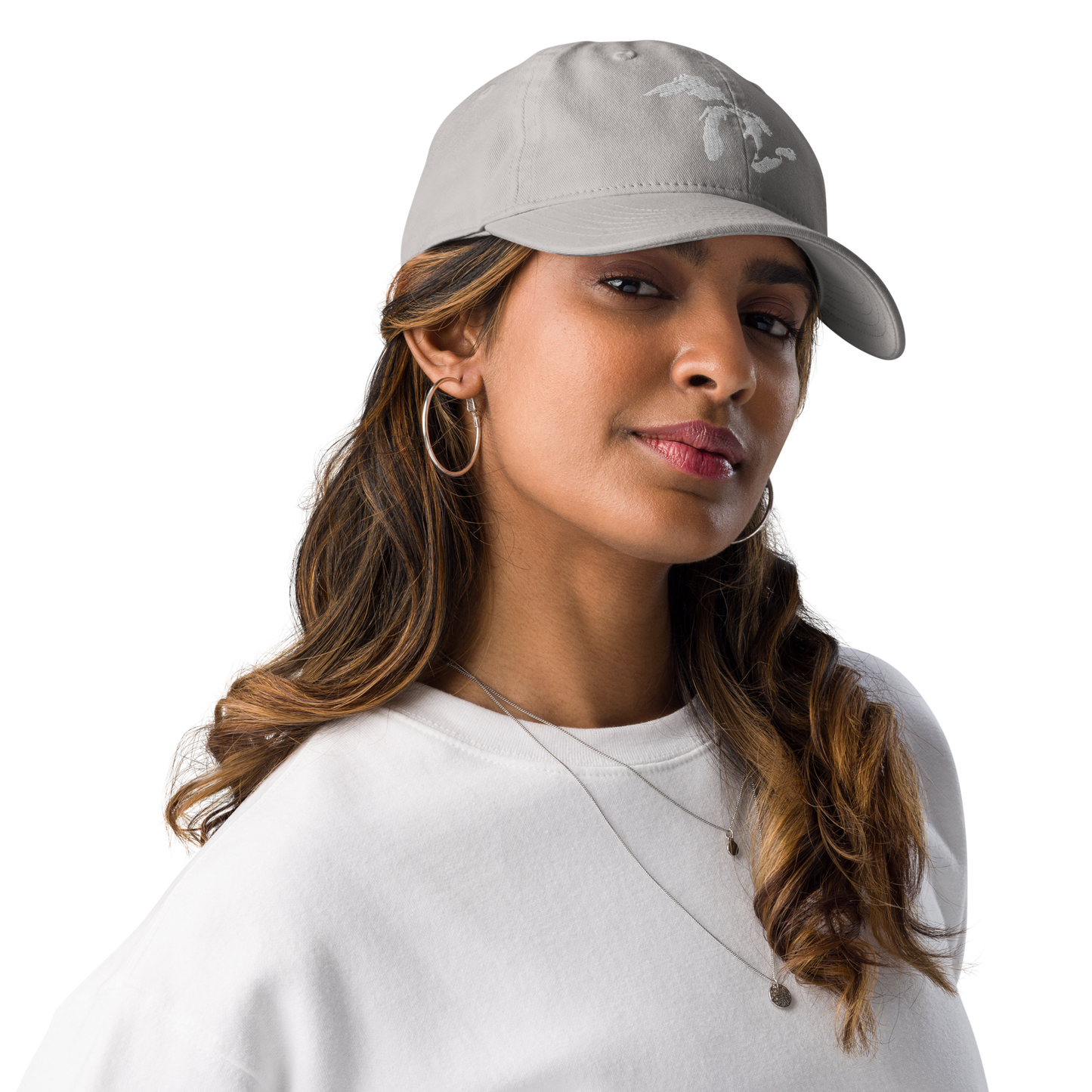 Great Lakes Dad Hat | by Champion® - White