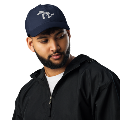 Great Lakes Dad Hat | by Champion® - White