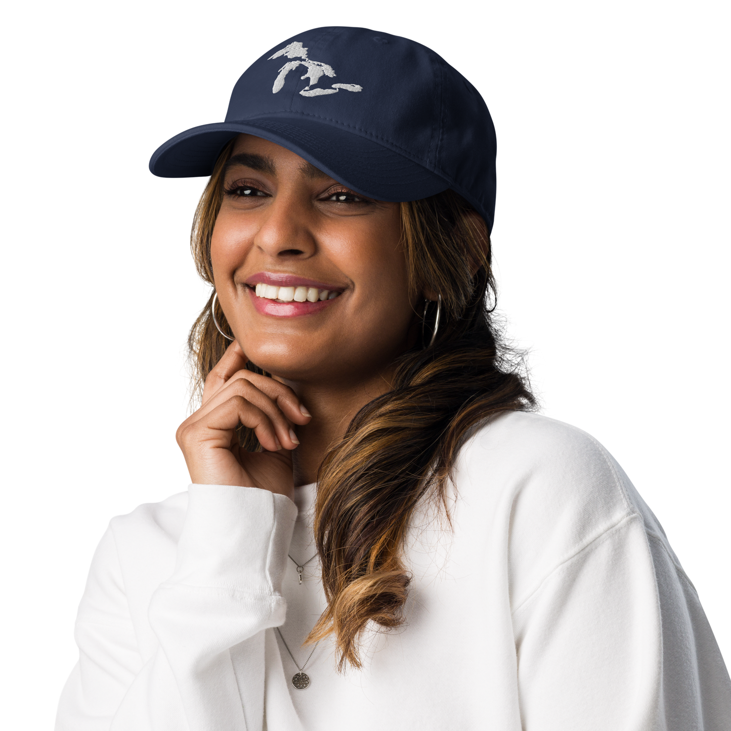 Great Lakes Dad Hat | by Champion® - White