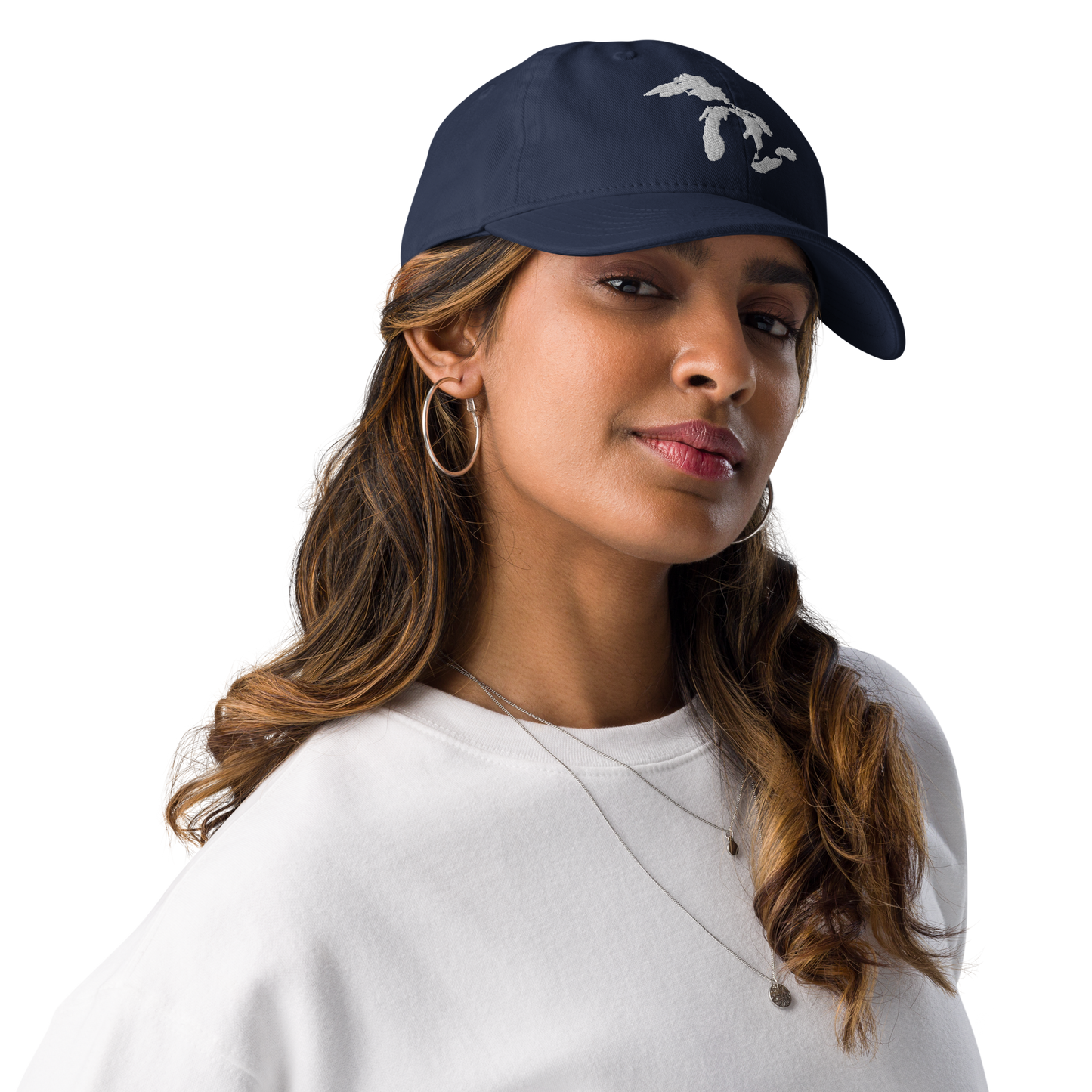 Great Lakes Dad Hat | by Champion® - White