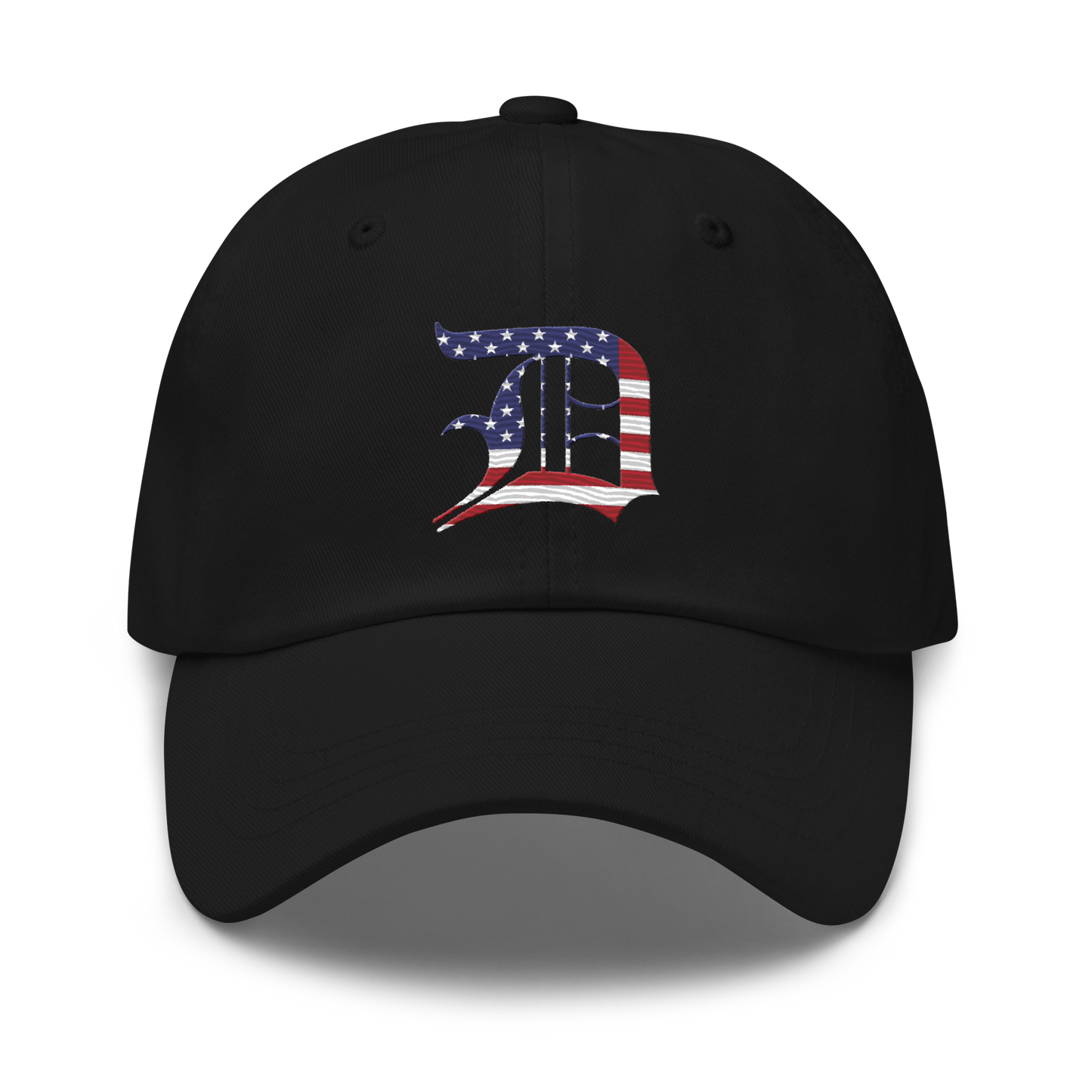 Detroit 'Old English D' Dad Hat (Patriotic Edition)