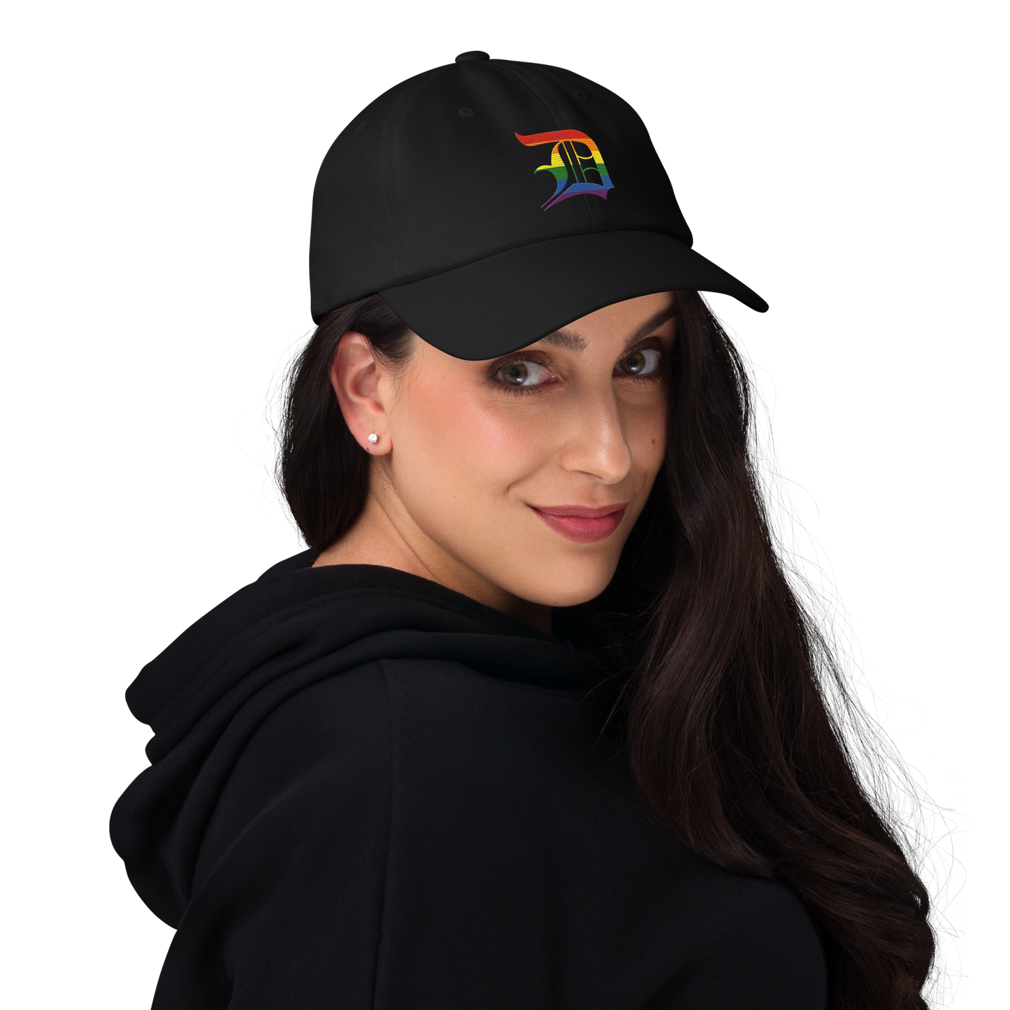 Detroit 'Old English D' Dad Hat (Rainbow Pride Edition)