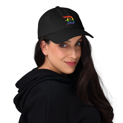 Detroit 'Old English D' Dad Hat (Rainbow Pride Edition)