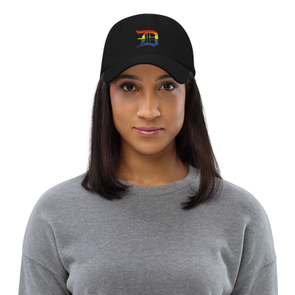 Detroit 'Old English D' Dad Hat (Rainbow Pride Edition)