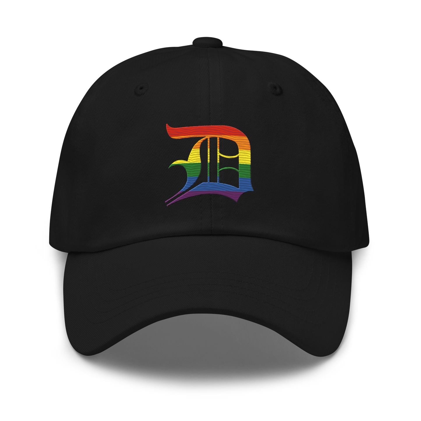 Detroit 'Old English D' Dad Hat (Rainbow Pride Edition)