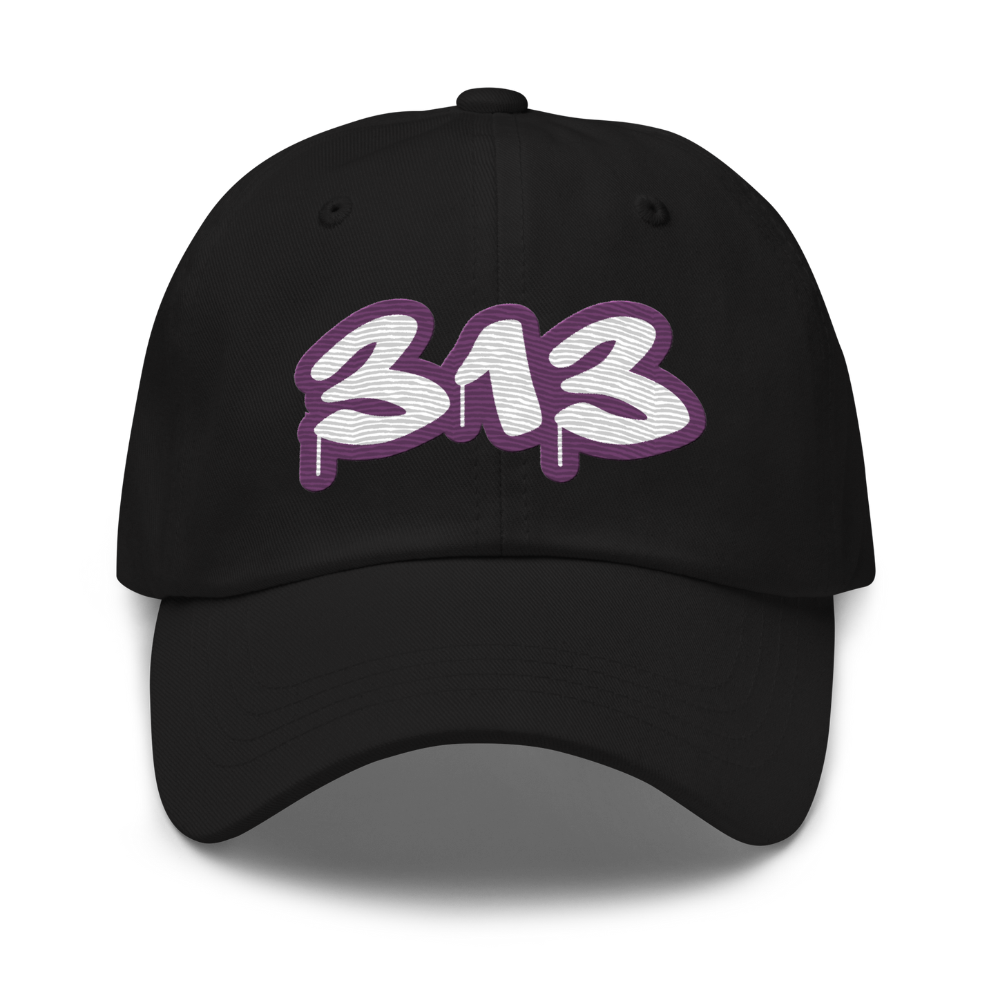 Detroit '313' Dad Hat (Plum Tag Font)