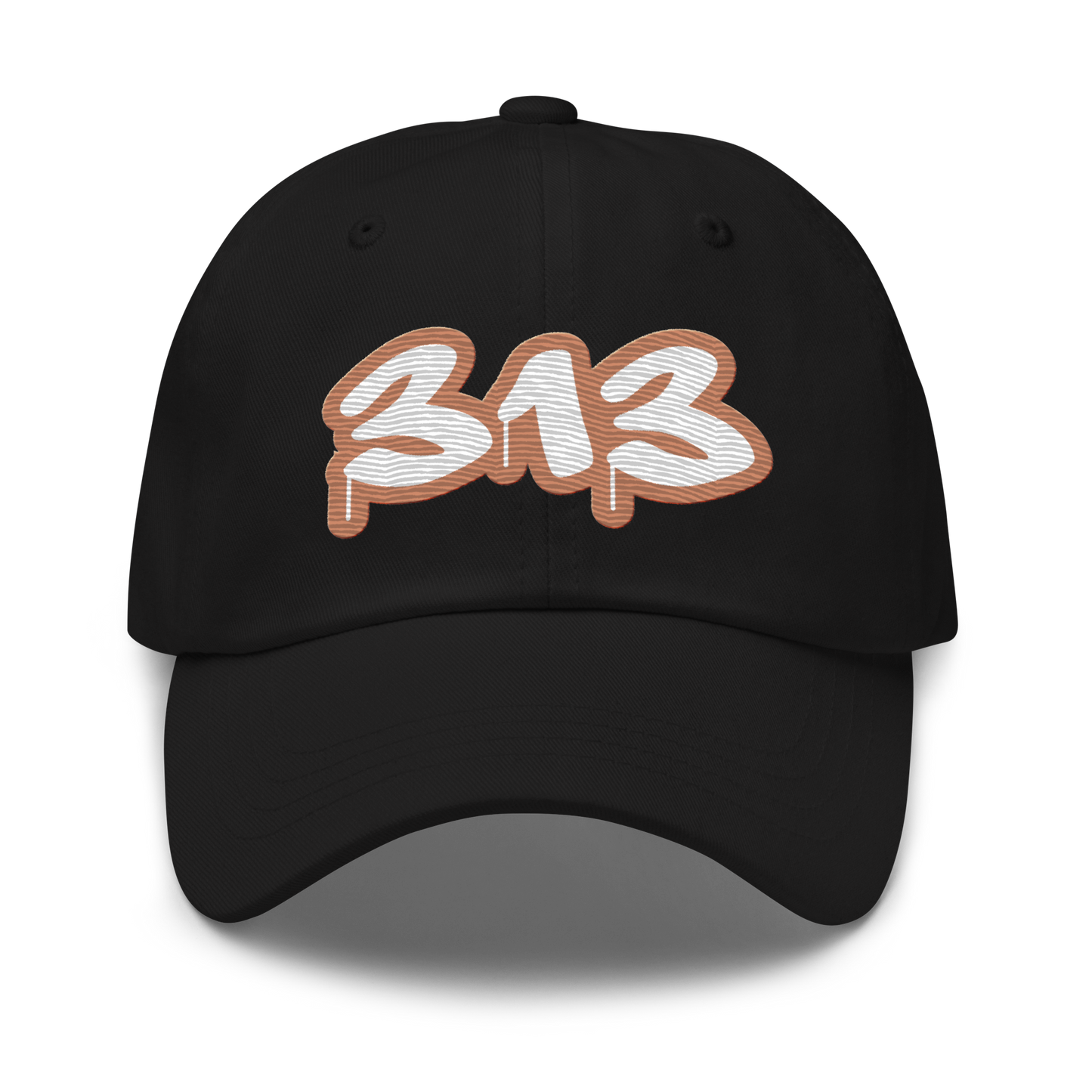 Detroit '313' Dad Hat (Copper Tag Font)