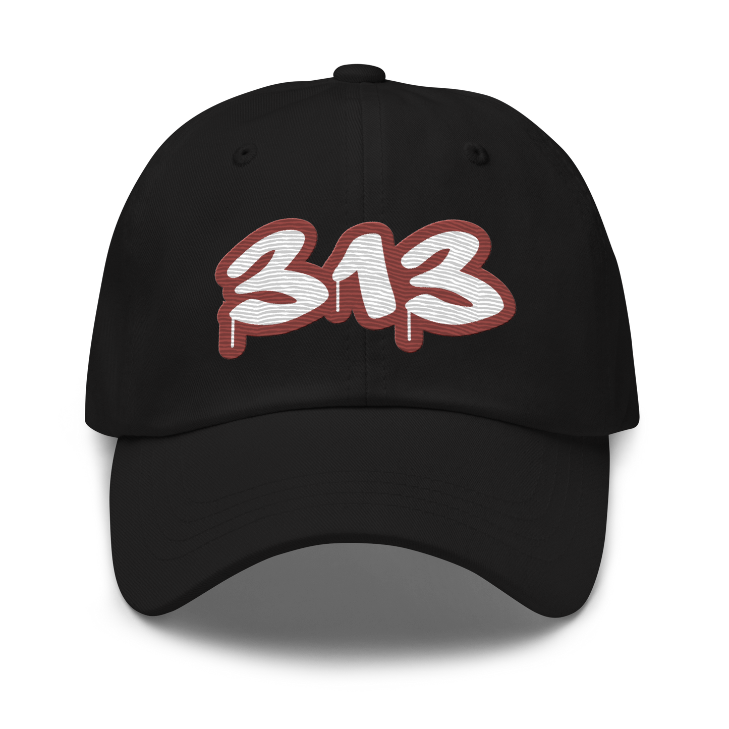 Detroit '313' Dad Hat (Ore Dock Red Tag Font)