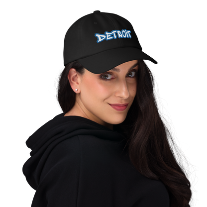 'Detroit' Dad Hat (Azure Tag Font)