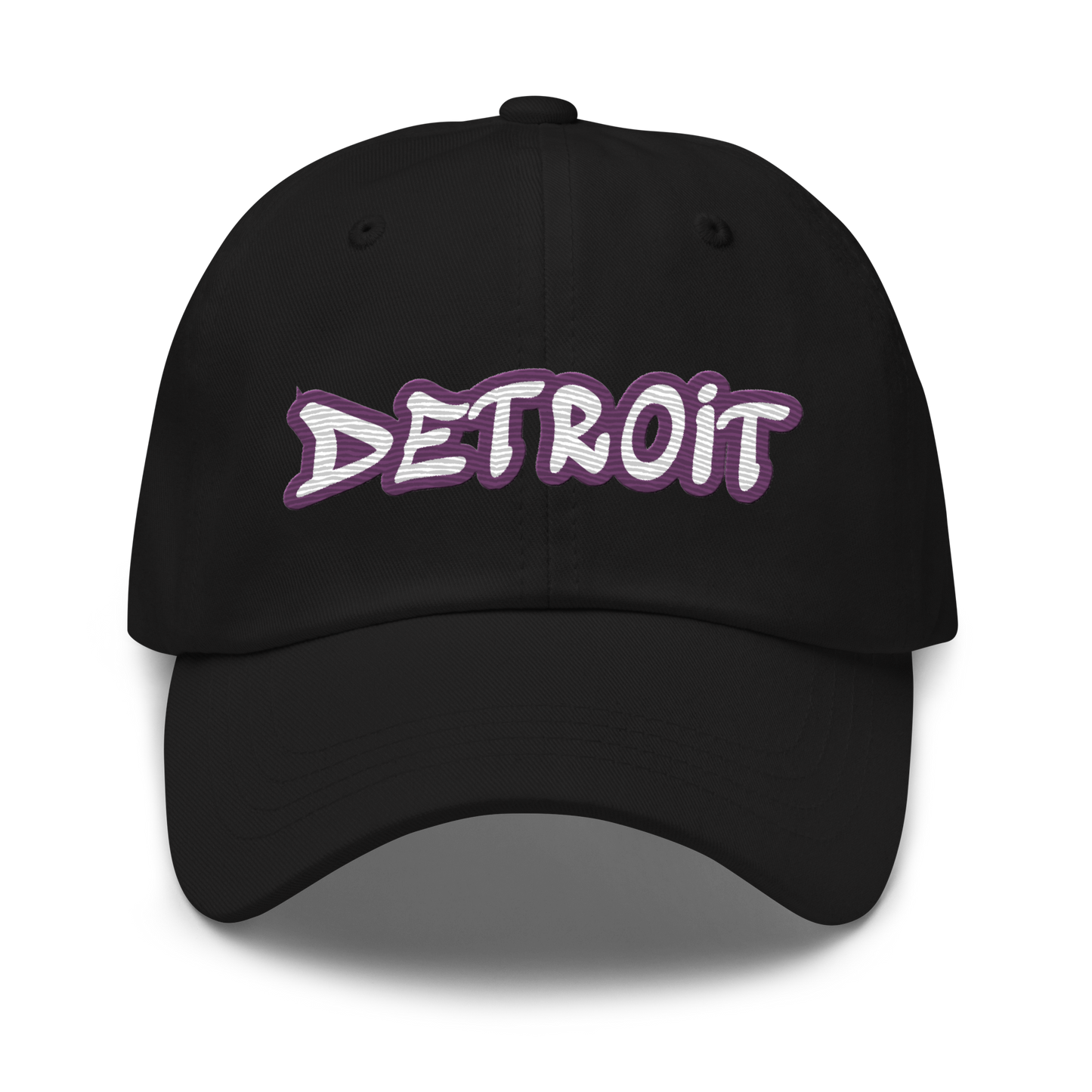 'Detroit' Dad Hat (Plum Tag Font)