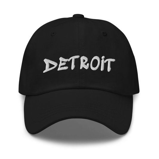 'Detroit' Dad Hat (Tag Font)