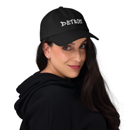 'Detroit' Dad Hat (Tag Font)