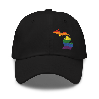 Michigan Dad Hat (Rainbow Pride Edition)