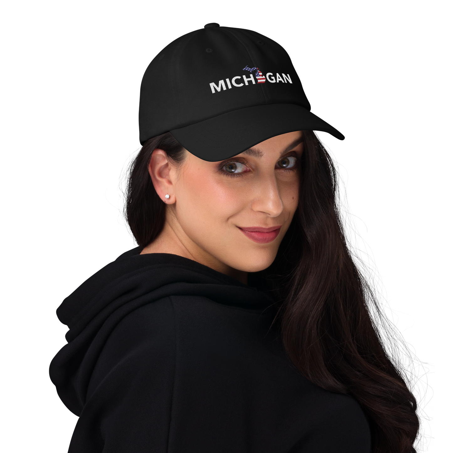 'Michigan' Dad Hat (Sans Font Patriotic Edition)