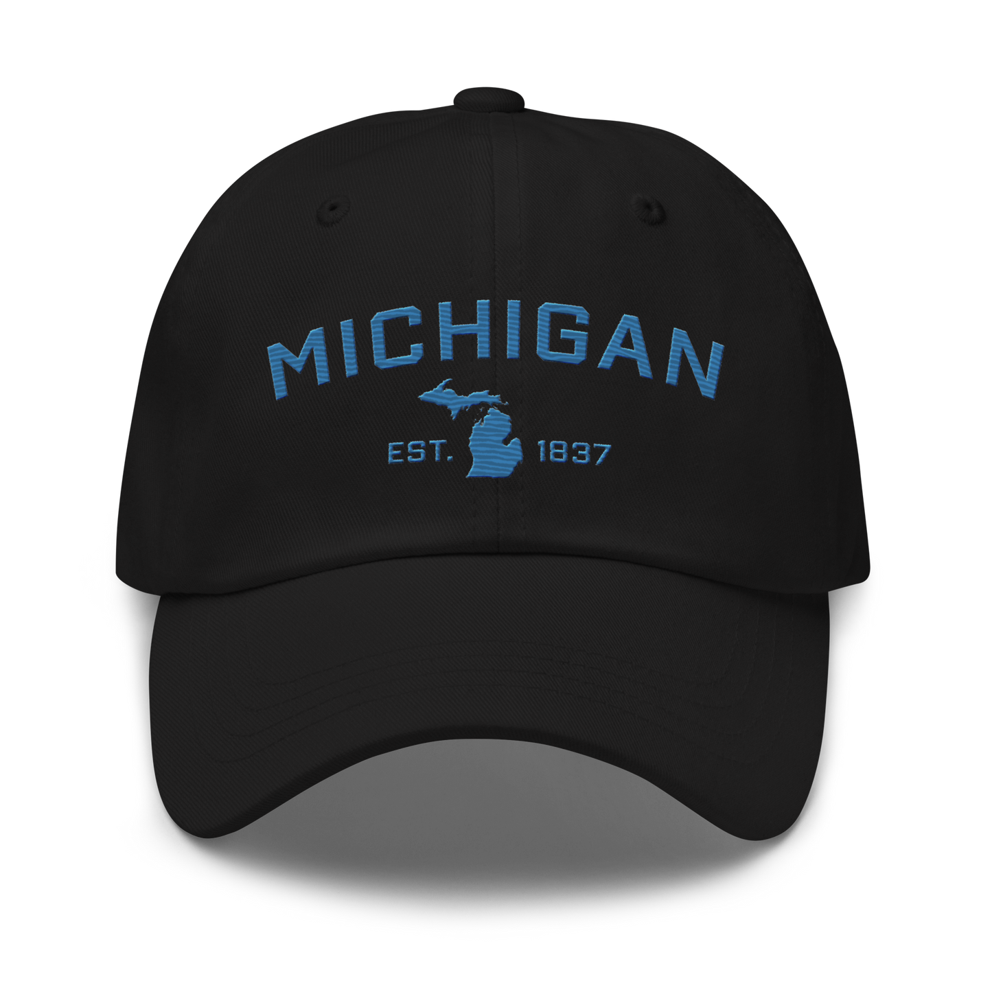 'Michigan EST 1837' Dad Hat (Athletic Font) | Superior Blue