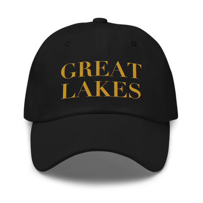 'Great Lakes' Dad Hat (Didone Font) | Gold