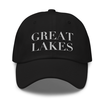 'Great Lakes' Dad Hat (Didone Font) | Platinum