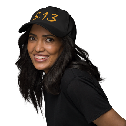 Detroit '313' Dad Hat (Compton Font) | Gold