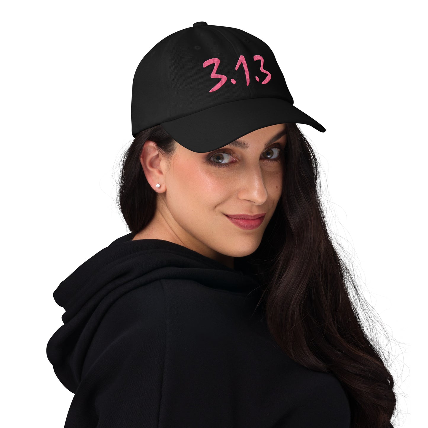 Detroit '313' Dad Hat (Compton Font) | Rhodochrosite Pink