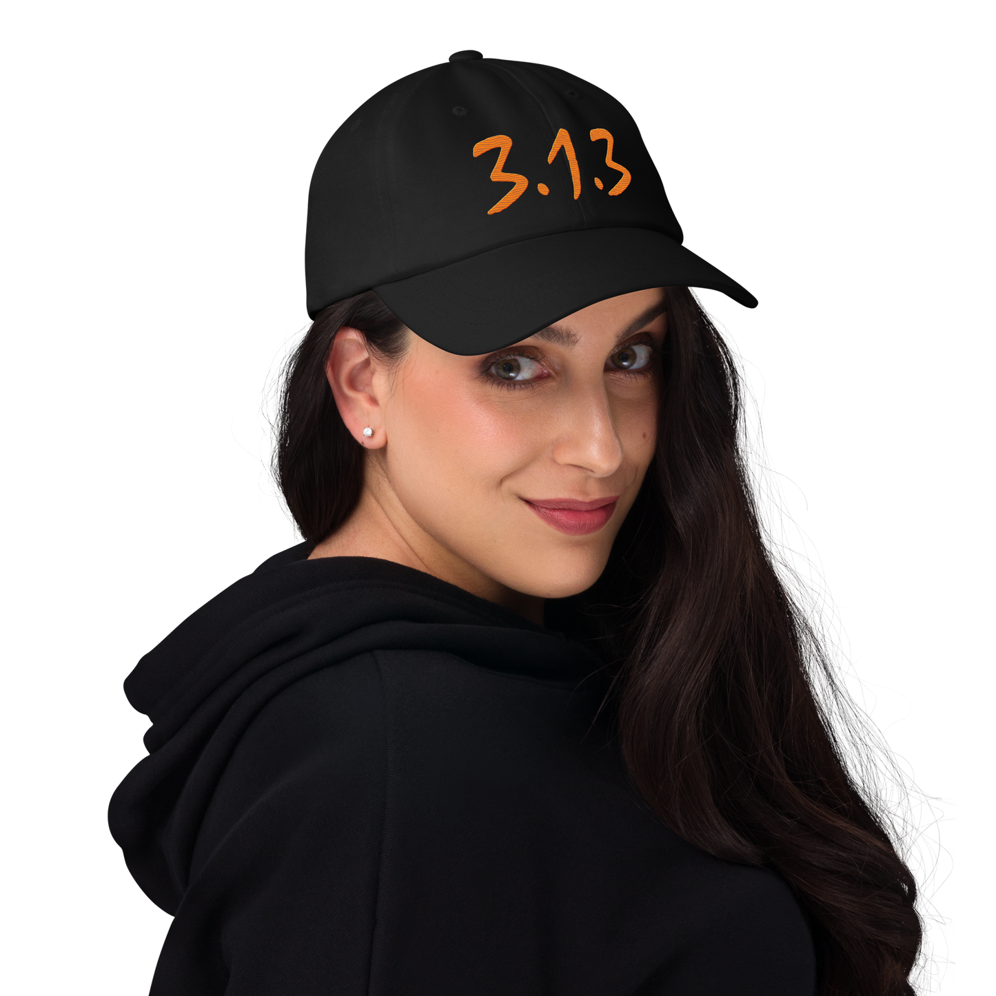 Detroit '313' Dad Hat (Compton Font) | Orange