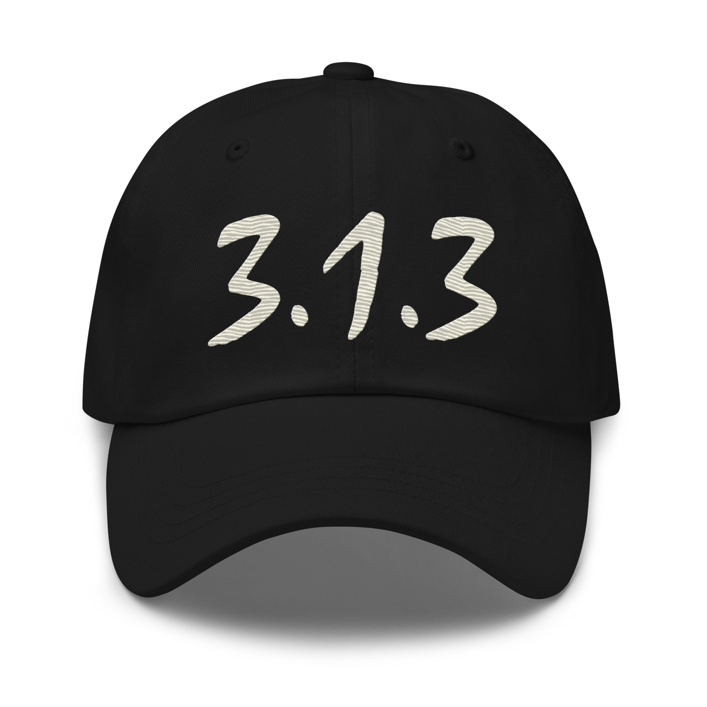 Detroit '313' Dad Hat (Compton Font) | Ivory White