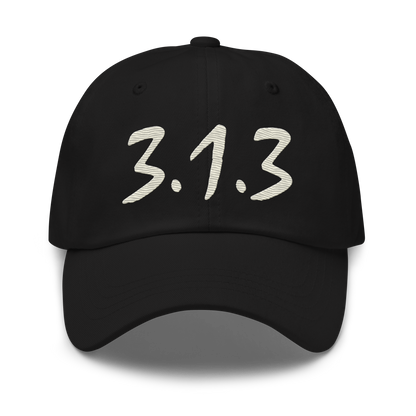 Detroit '313' Dad Hat (Compton Font) | Ivory White