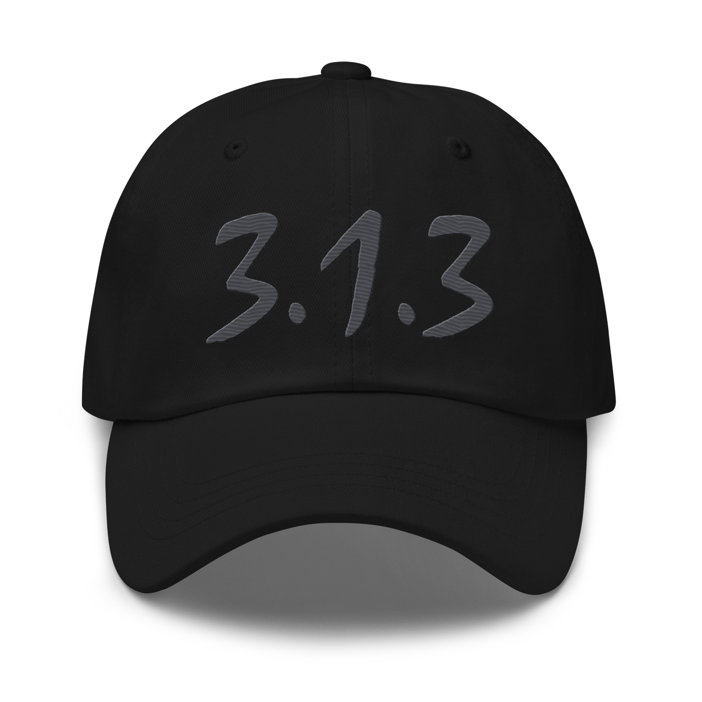 Detroit '313' Dad Hat (Compton Font) | Iron Ore Grey