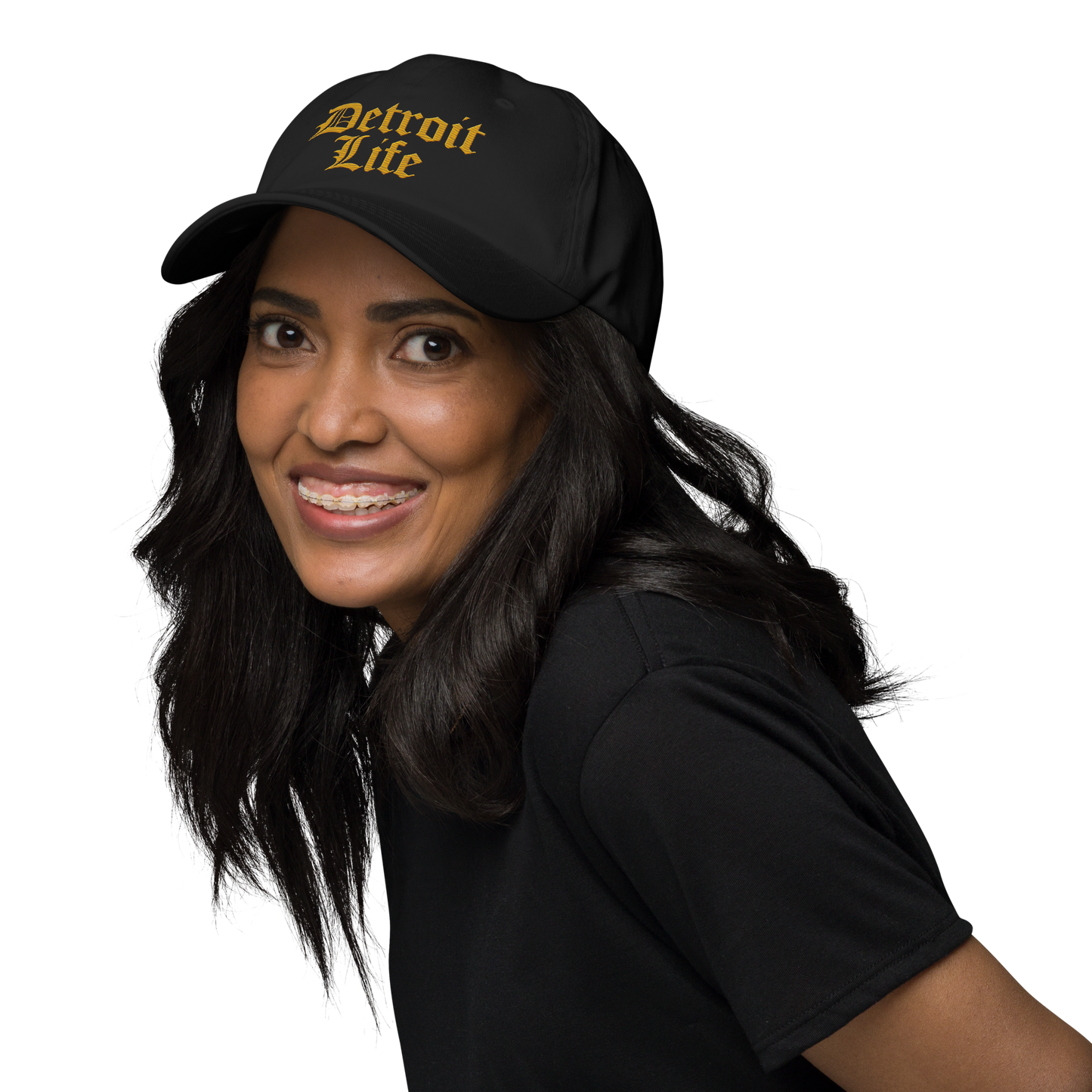 'Detroit Life' Dad Hat | Gold