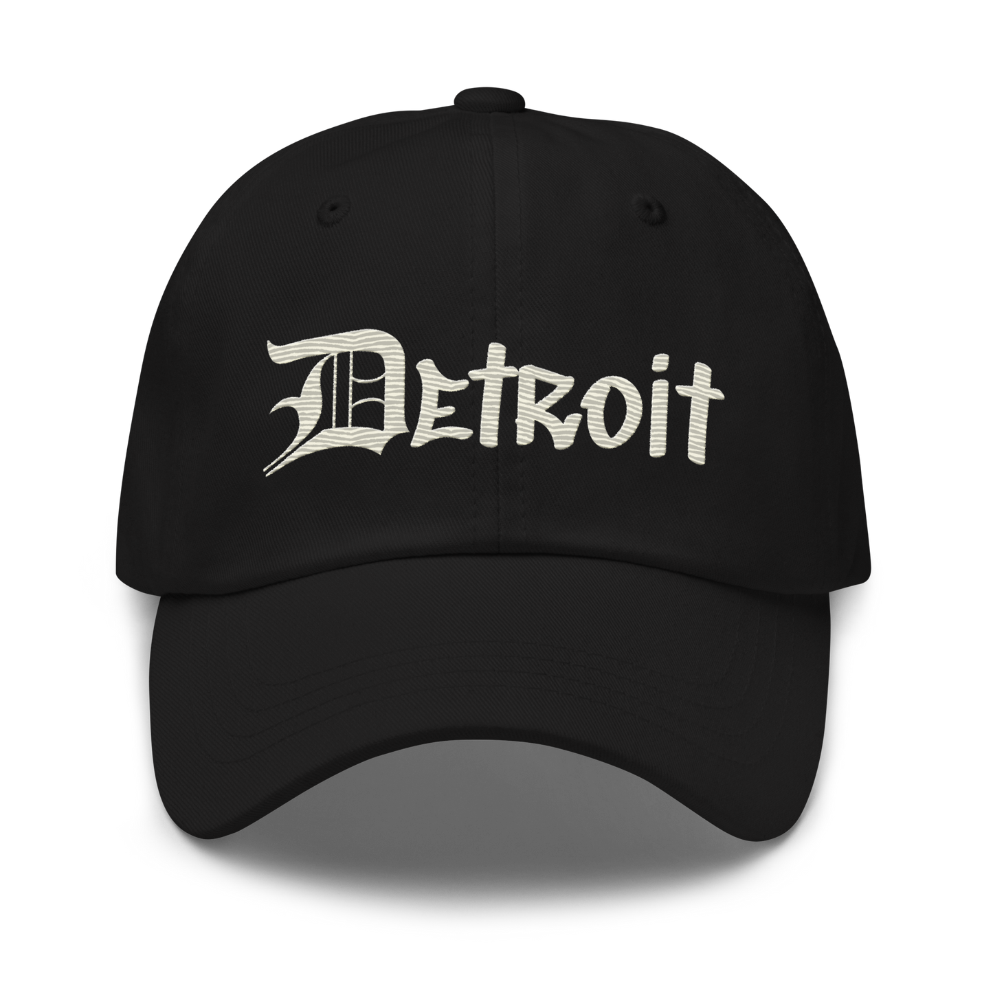 'Detroit' Dad Hat (OED Tag Font) | Ivory White