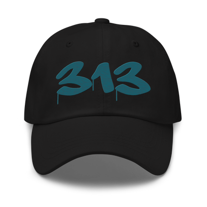 Detroit '313' Dad Hat (Tag Font) | Palace Teal